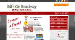 Desktop Screenshot of billsonbroadway.com